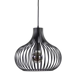 Straluma Draadhanglamp medium zwart 38cm> Draadlampen|Pendel Lampen