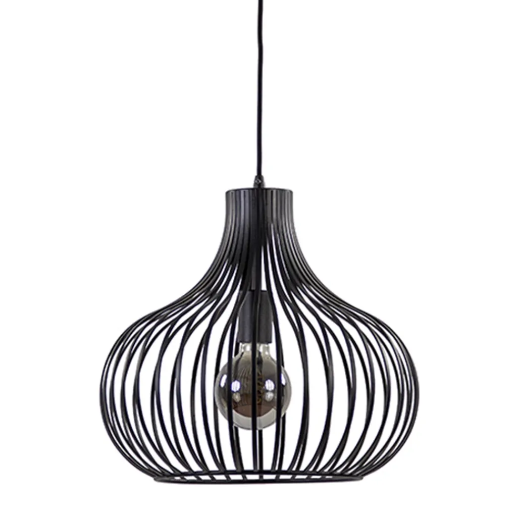 Straluma Draadhanglamp medium zwart 38cm> Draadlampen|Pendel Lampen