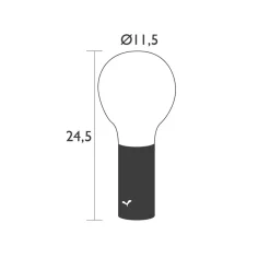 Straluma Draagbare buitenlamp IP54 grijs> Tafellampen|Wandlampen