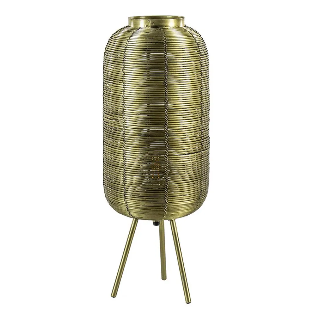 Straluma Driepoot tafellamp antiek brons Light & Living> Tafellampen|Draadlampen