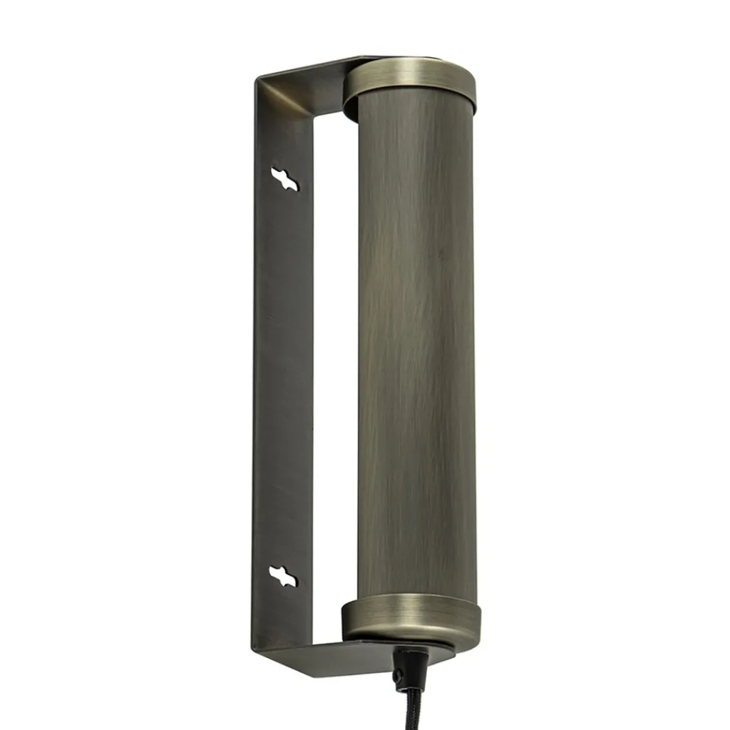 Straluma E14 wandlamp mat antiek brass met snoer> Wandlampen|Klassieke Verlichting