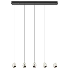 Straluma Eettafelhanglamp Clear Egg met zwart inclusief LED> Hanglampen|Eettafellampen