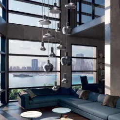 Straluma Flask C hanglamp 25cm metallic black></noscript> Pendel Lampen|Keukenverlichting