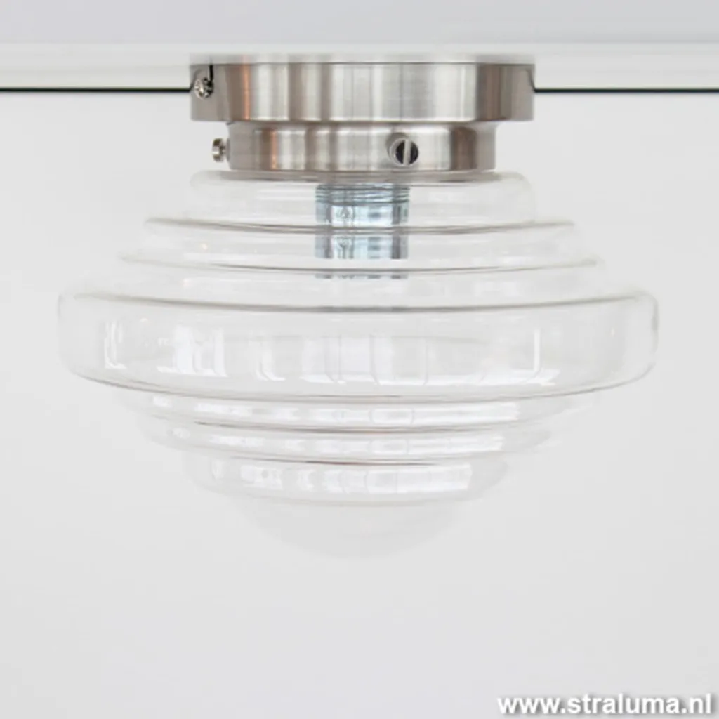 Straluma Glazen art deco Plafonniere keuken-hal> Plafonnières|Woonkamerlampen