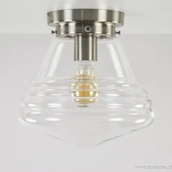 Straluma Glazen plafondlamp helder Art Deco><noscript><img width=