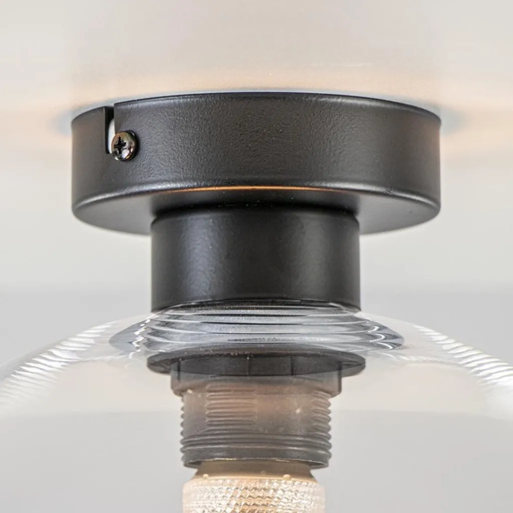 Straluma Globe plafondlamp helder glas 30 cm> Halverlichting|Plafondlampen