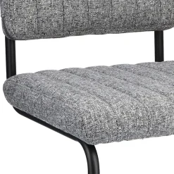 Straluma Grijze eetkamerstoel met zwart frame><noscript><img width=