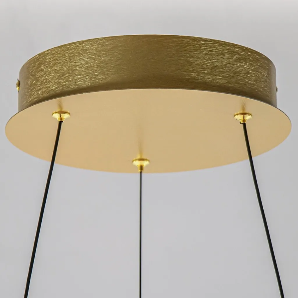 Straluma Grote design hanglamp LED gouden ring> Hanglampen|Eettafellampen