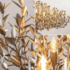 Straluma Grote design hanglamp ovaal oud zilver></noscript> Eettafellampen|Videverlichting