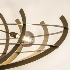 Straluma Grote design hanglamp ovaal oud messing><noscript><img width=