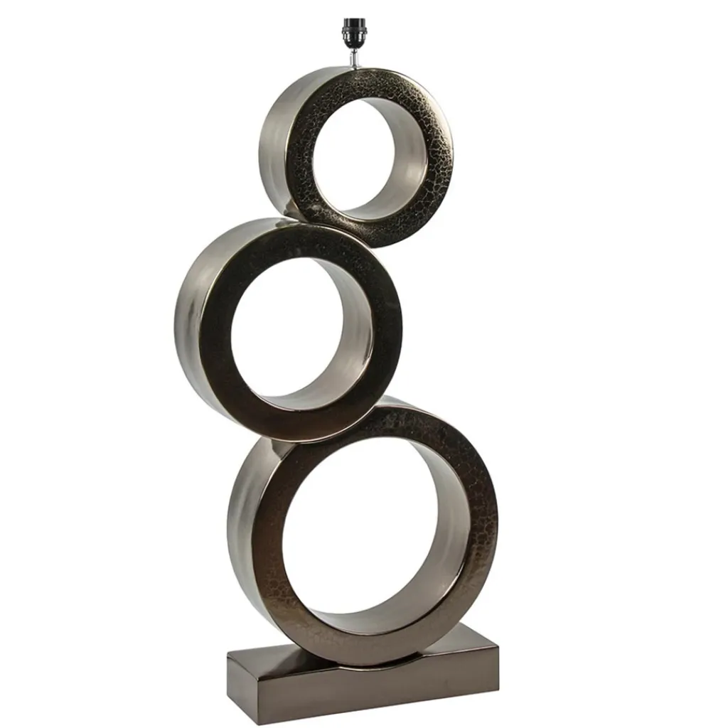 Straluma Grote design lampvoet Circles brons exclusief kap> Vloerlampen|Lampenvoeten