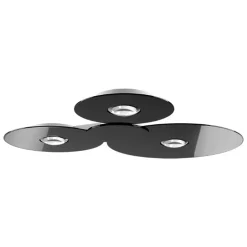 Straluma Grote design LED plafondlamp Bugia Mega glossy zwart> Plafondlampen|Plafonnières