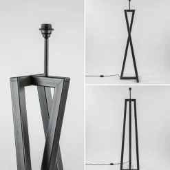 Straluma Grote design vloerlamp Calitri staal exclusief kap></noscript> Vloerlampen|Lampenvoeten