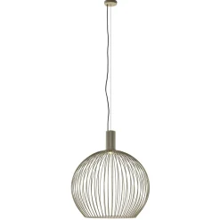 Straluma Grote eettafelhanglamp draad mat zand> Hanglampen|Eettafellampen