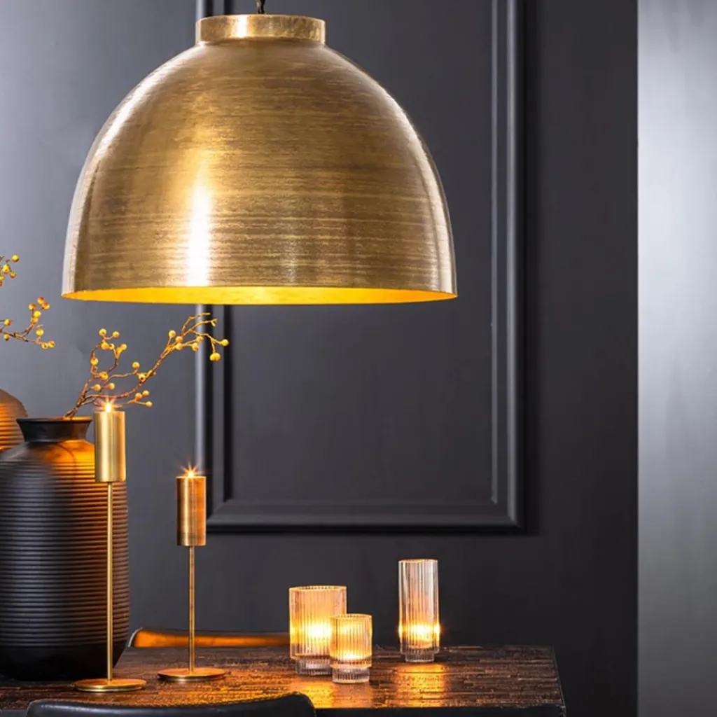 Straluma Grote hanglamp Kylie metaal oud brons> Eettafellampen|Light and Living