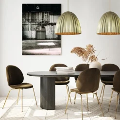 Straluma Grote hanglamp mat goud met relief 50 cm><noscript><img width=