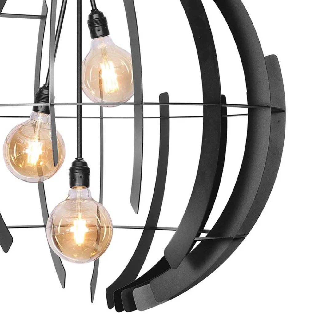 Straluma Grote hanglamp Terra 80 cm zwart> Eettafellampen|Videverlichting