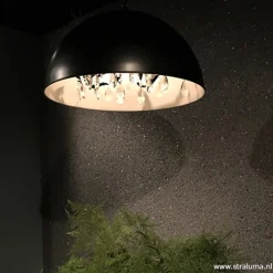 Straluma Grote koepel hanglamp met kristal Ø90 cm><noscript><img width=