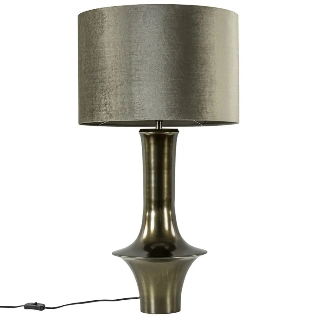 Straluma Grote lampvoet Jeff antiek brons exclusief kap> Tafellampen|Lampenvoeten