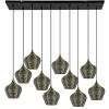 Straluma Grote landelijke hanglamp 10-lichts antiek brons Alvaro> Eettafellampen|Light and Living