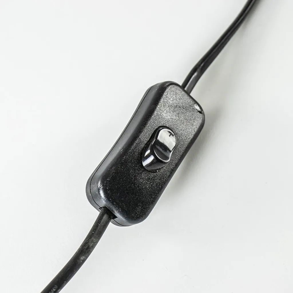 Straluma Grote landelijke lampvoet Pasco donker hout excl. kap> Light and Living|Schemerlampen