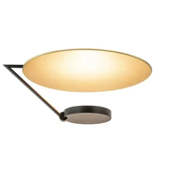 Straluma Grote LED plafondlamp zwart/goud indirect licht> Plafondlampen|Woonkamerlampen