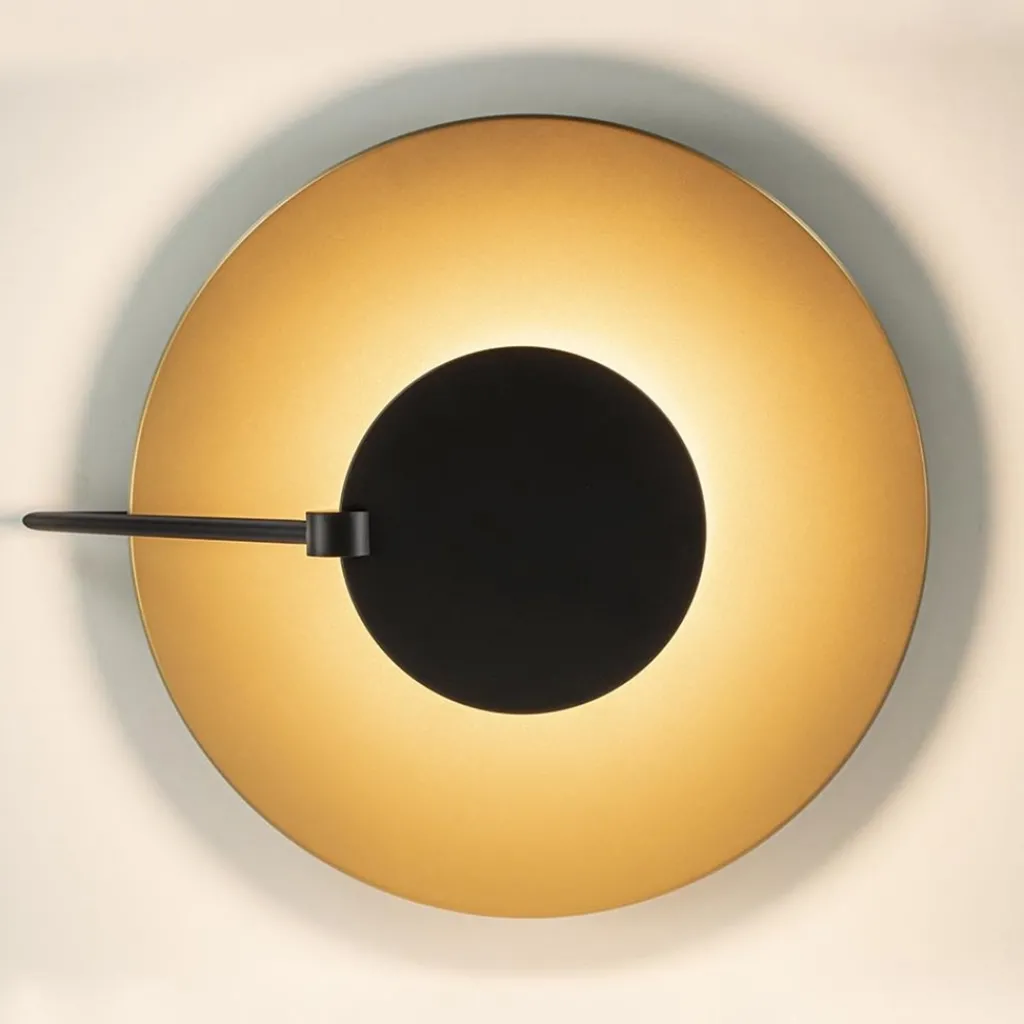 Straluma Grote LED plafondlamp zwart/goud indirect licht> Plafondlampen|Woonkamerlampen