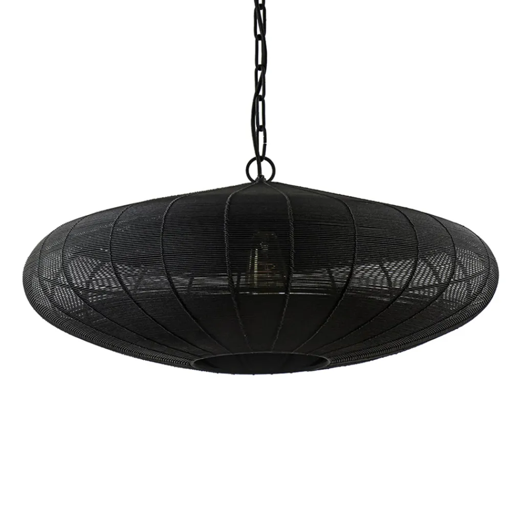 Straluma Grote Light and Living hanglamp Bahoto mat zwart> Hanglampen|Eettafellampen