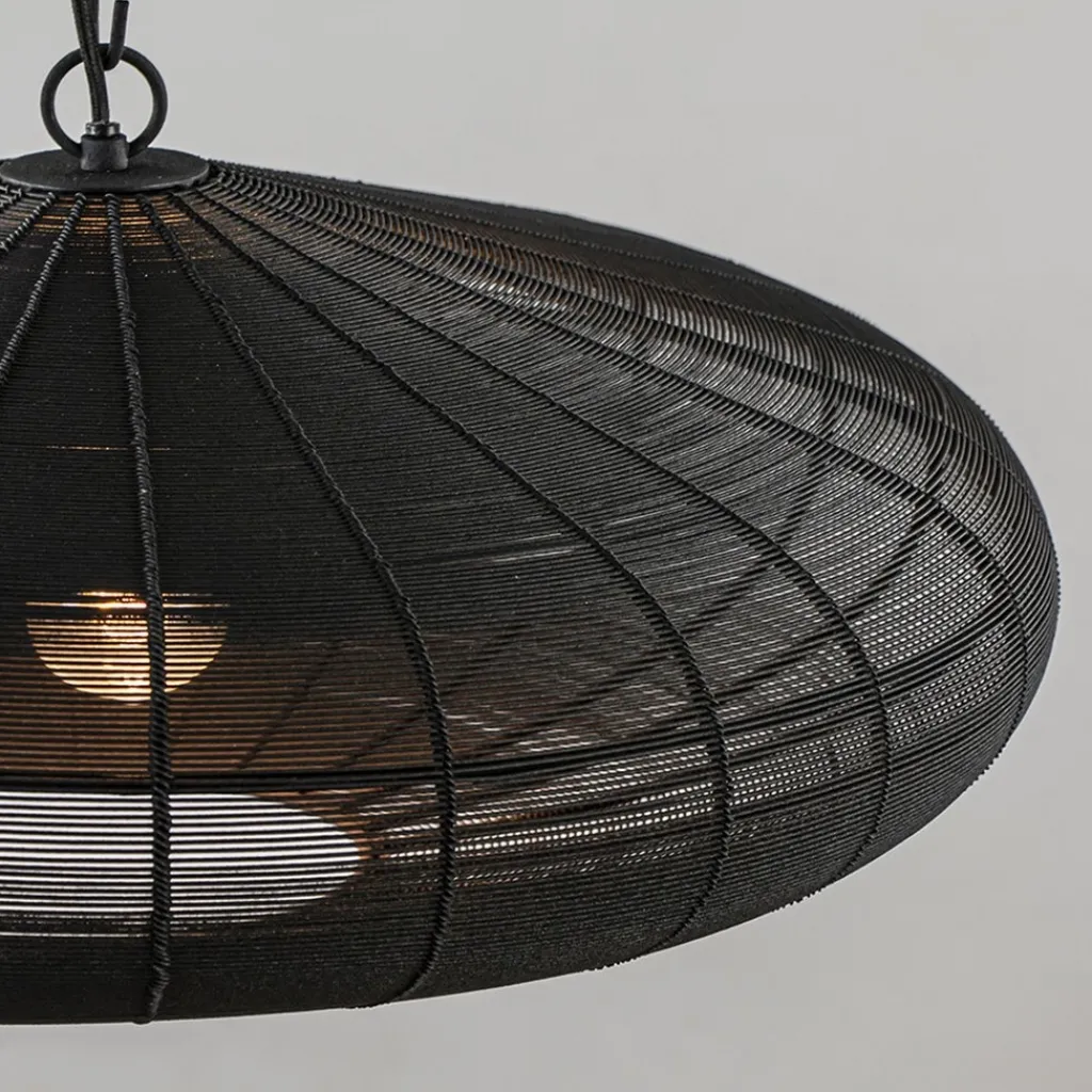 Straluma Grote Light and Living hanglamp Bahoto mat zwart> Hanglampen|Eettafellampen