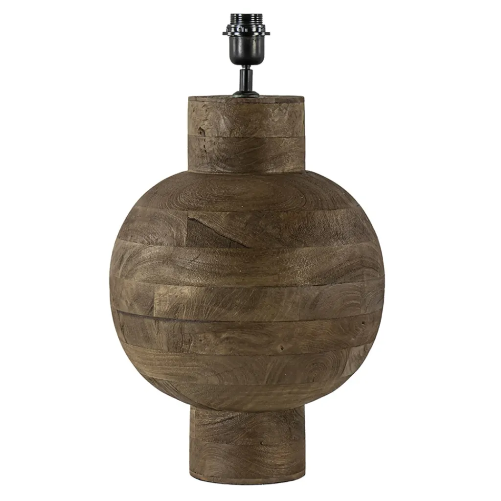 Straluma Grote Light and Living lampvoet Barumi hout> Tafellampen|Lampenvoeten