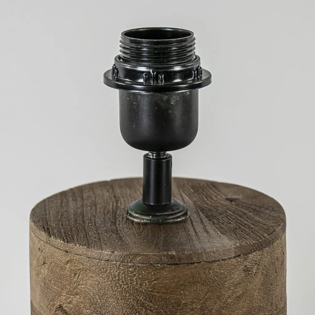 Straluma Grote Light and Living lampvoet Barumi hout> Tafellampen|Lampenvoeten