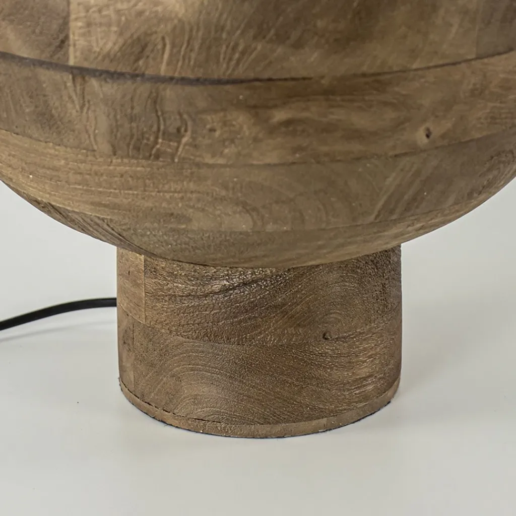 Straluma Grote Light and Living lampvoet Barumi hout> Tafellampen|Lampenvoeten