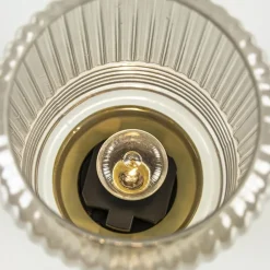 Straluma Grote Lipa tafellamp batterijen warm licht grijs ribbel glas><noscript><img width=