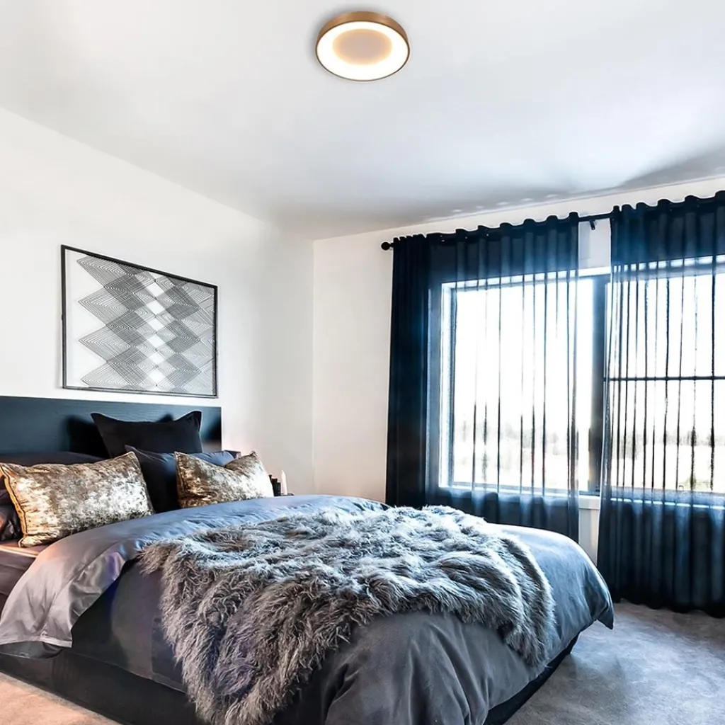 Straluma Grote plafondlamp goud 48 cm inclusief LED> Plafondlampen|Plafonnières