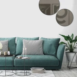 Straluma Grote spiegel Espejo 50 cm smoke glas></noscript> Light and Living