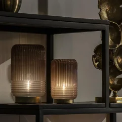 Straluma Grote tafellamp op batterijen donkerbruin Lipa><noscript><img width=