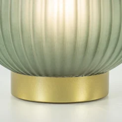 Straluma Grote tafellamp op batterij Tajera donker groen/goud><noscript><img width=
