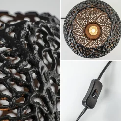 Straluma Grote tafellamp Sinula Light and Living mat zwart><noscript><img width=