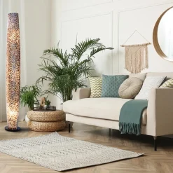 Straluma Grote vloerlamp turtle goud 200 cm></noscript> Vloerlampen|Schelpenlampen