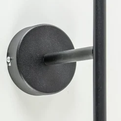 Straluma Grote wandlamp mat zwart met witte glazen bol></noscript> Wandlampen|Industriële Verlichting