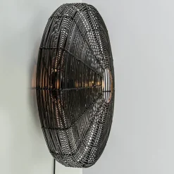 Straluma Grote wandlamp Mataka donker bruin rotan inclusief snoer> Light and Living|Halverlichting