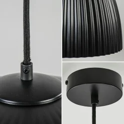 Straluma Grote XL hanglamp relief zwart met goud><noscript><img width=