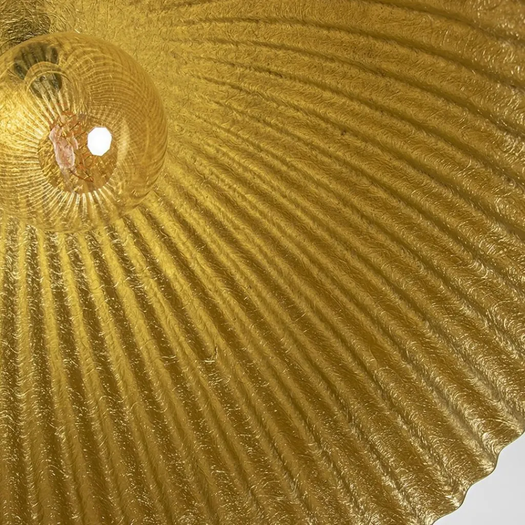 Straluma Grote XL hanglamp relief zwart met goud> Keukenverlichting|Eetkamerverlichting