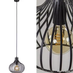 Straluma Hanglamp Aglio 28cm zwart><noscript><img width=