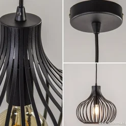 Straluma Hanglamp Aglio 28cm zwart><noscript><img width=