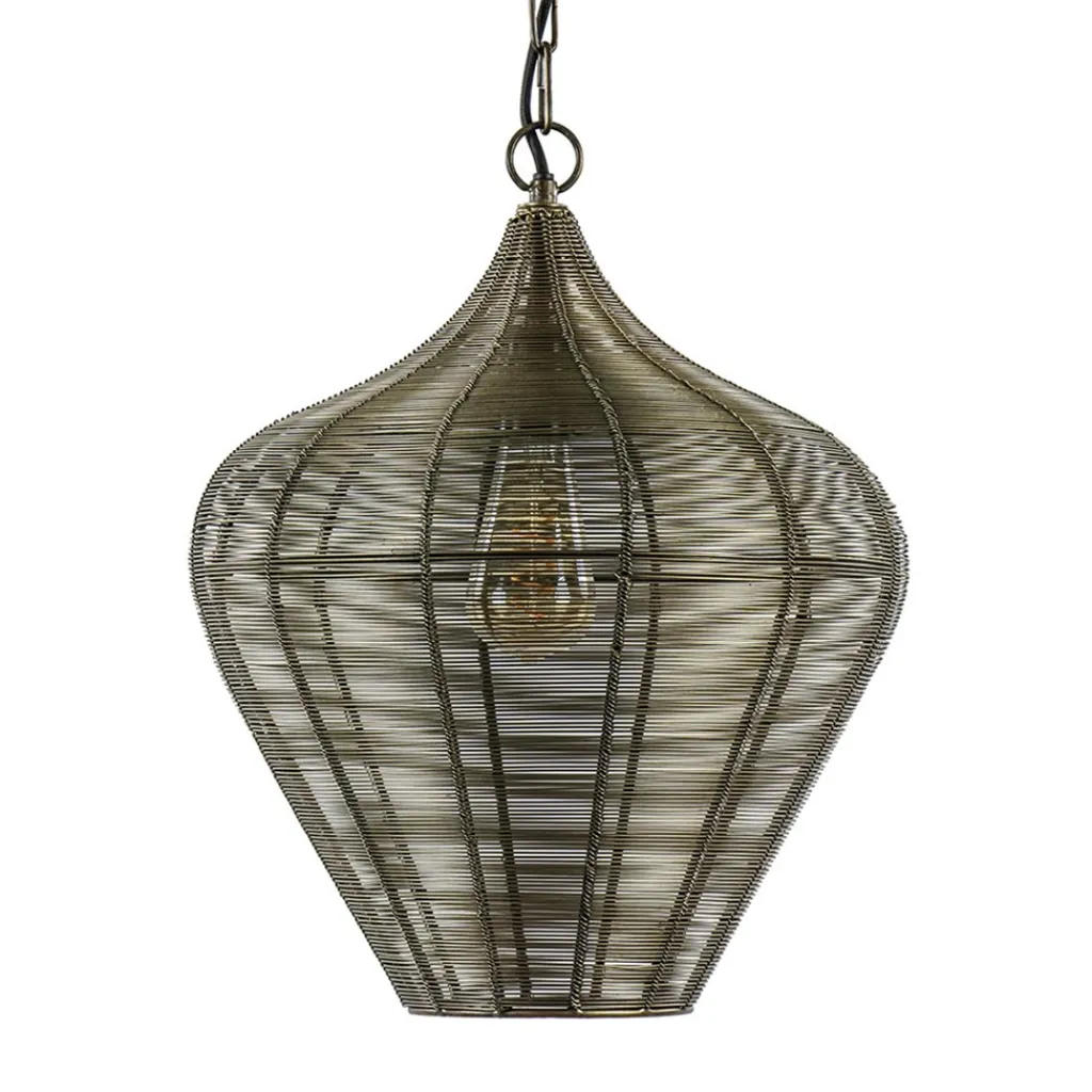 Straluma Hanglamp Alvaro 36cm antiek brons> Woonkamerlampen|Eetkamerverlichting