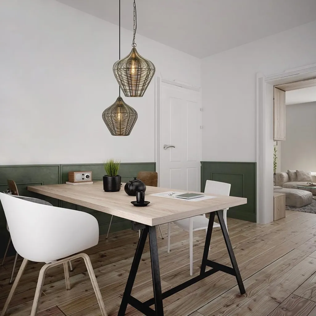 Straluma Hanglamp Alvaro 36cm antiek brons> Woonkamerlampen|Eetkamerverlichting