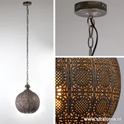 Straluma Hanglamp Ananya antiek brons><noscript><img width=