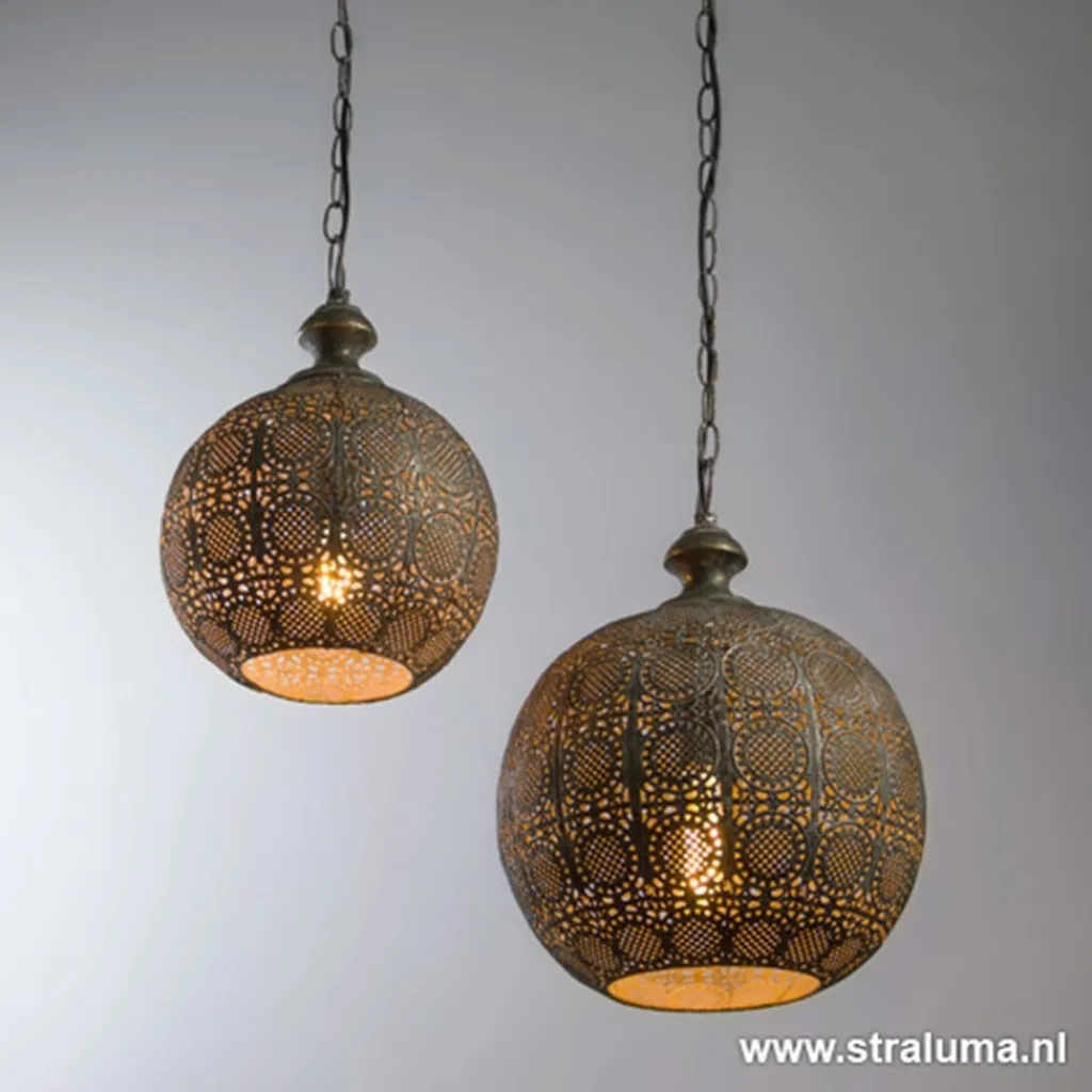 Straluma Hanglamp Ananya antiek brons> Light and Living|Woonkamerlampen