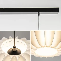 Straluma Hanglamp Arena 3L op balk zwart/kap wit><noscript><img width=